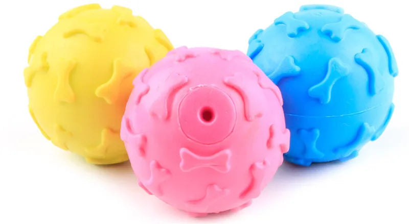 "Cute Rubber Dog Chew Toy - Bite Resistant Non-Toxic Interactive Toy for Small Dogs and Puppies"
