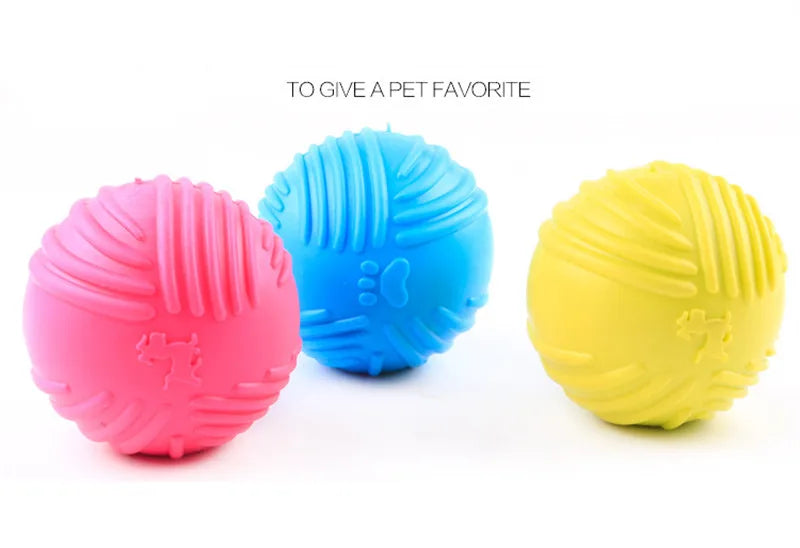 "Cute Rubber Dog Chew Toy - Bite Resistant Non-Toxic Interactive Toy for Small Dogs and Puppies"