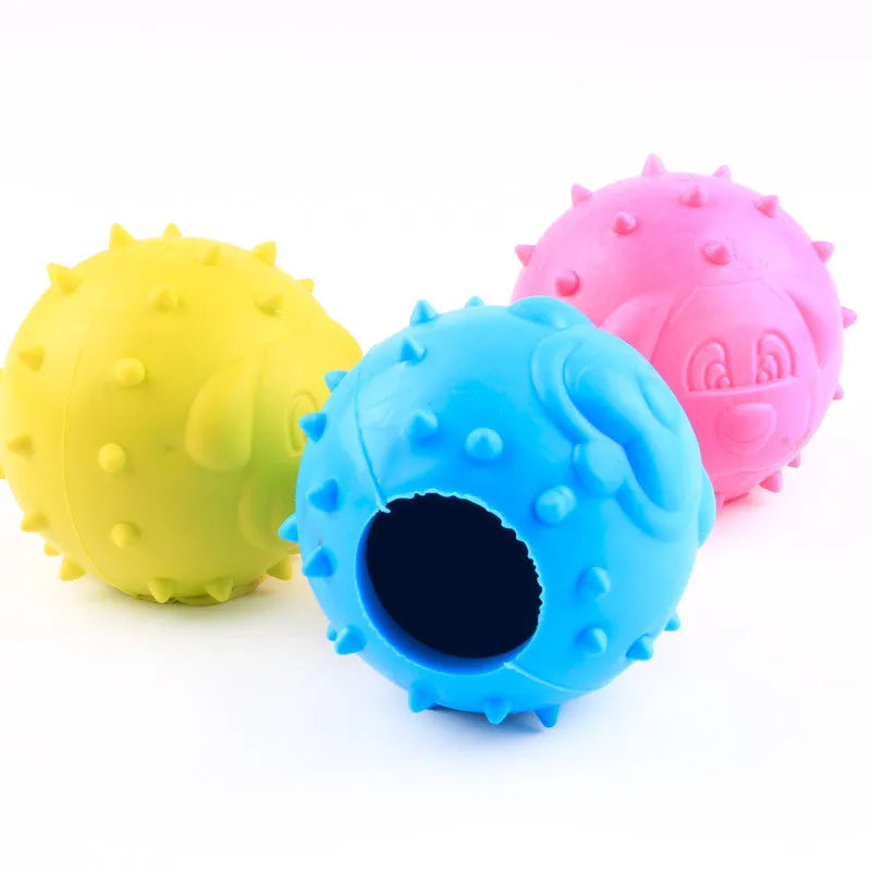 "Cute Rubber Dog Chew Toy - Bite Resistant Non-Toxic Interactive Toy for Small Dogs and Puppies"