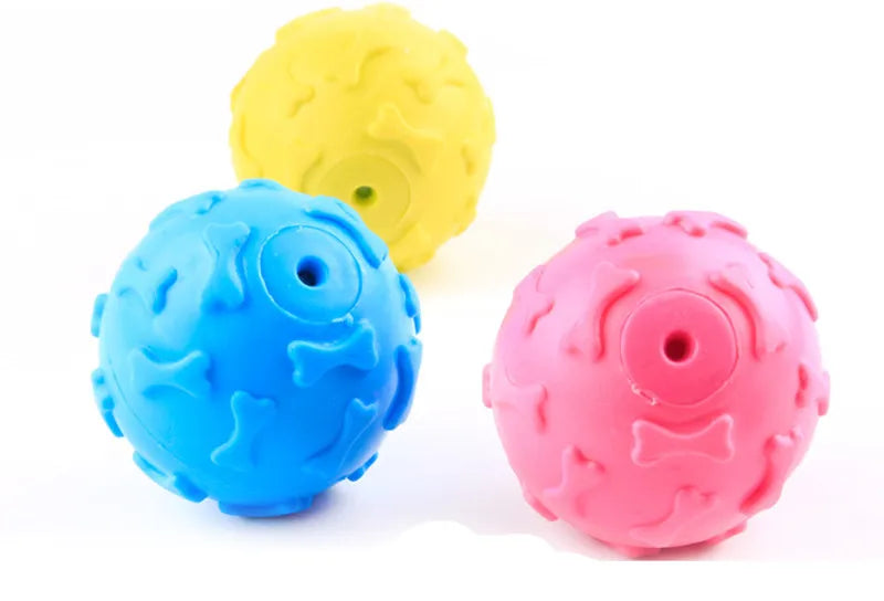 "Cute Rubber Dog Chew Toy - Bite Resistant Non-Toxic Interactive Toy for Small Dogs and Puppies"