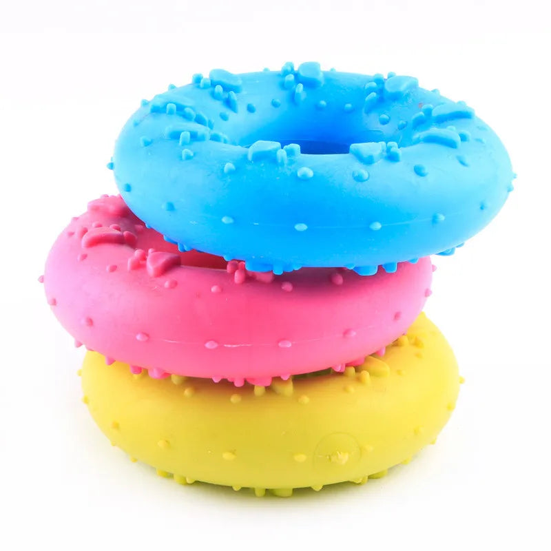 "Cute Rubber Dog Chew Toy - Bite Resistant Non-Toxic Interactive Toy for Small Dogs and Puppies"