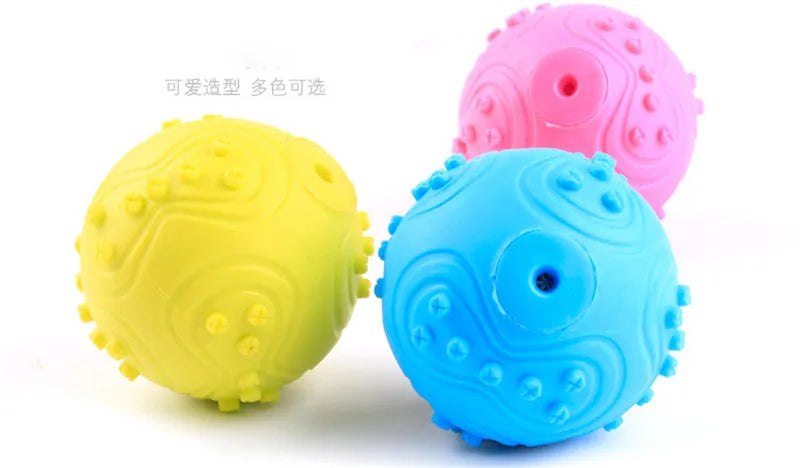 "Cute Rubber Dog Chew Toy - Bite Resistant Non-Toxic Interactive Toy for Small Dogs and Puppies"
