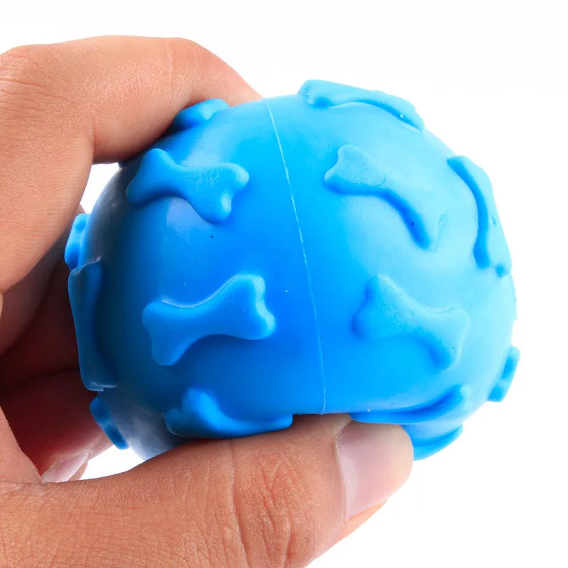 "Cute Rubber Dog Chew Toy - Bite Resistant Non-Toxic Interactive Toy for Small Dogs and Puppies"
