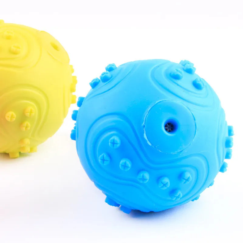 "Cute Rubber Dog Chew Toy - Bite Resistant Non-Toxic Interactive Toy for Small Dogs and Puppies"