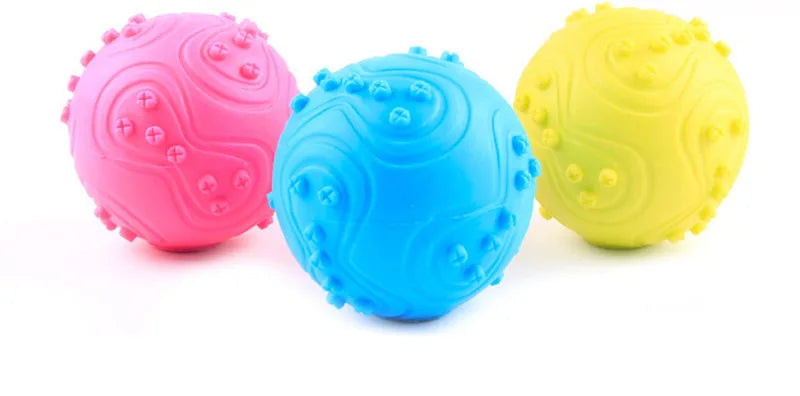 "Cute Rubber Dog Chew Toy - Bite Resistant Non-Toxic Interactive Toy for Small Dogs and Puppies"