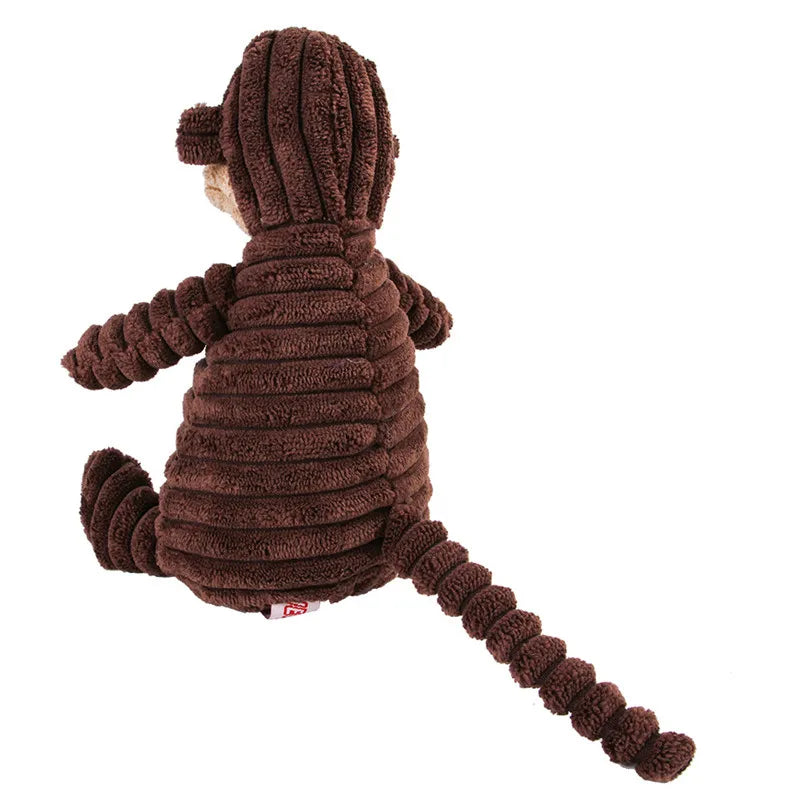 "Corduroy Squeaky Dog Chew Toy - Bite Resistant Puppy Toy for Small to Medium Dogs"