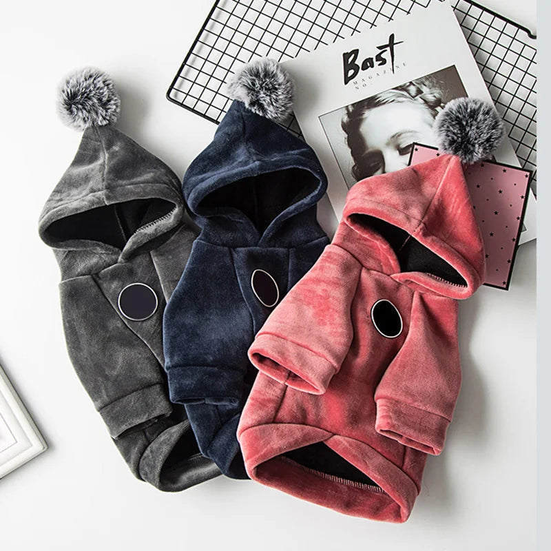 Winter Warm Cat Dog Hooded Coat