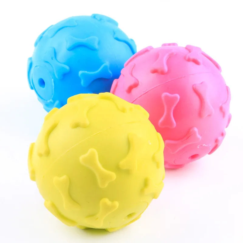 "Cute Rubber Dog Chew Toy - Bite Resistant Non-Toxic Interactive Toy for Small Dogs and Puppies"
