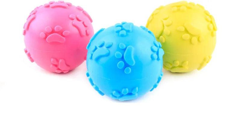 "Cute Rubber Dog Chew Toy - Bite Resistant Non-Toxic Interactive Toy for Small Dogs and Puppies"