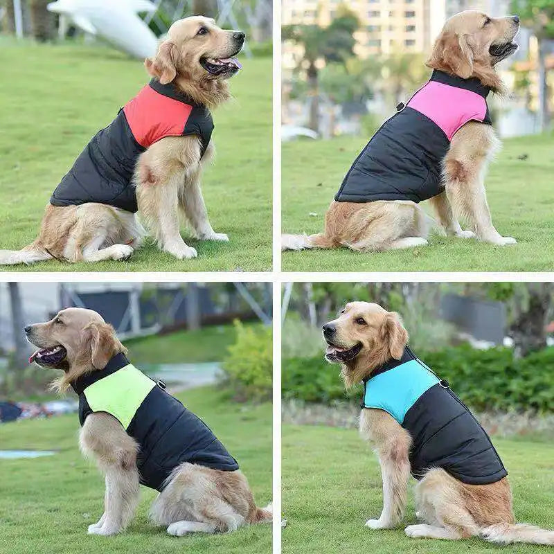 "Winter Warm Dog Vest Jacket - Insulated Pet Coat for Small to Large Dogs (S-7XL)"
