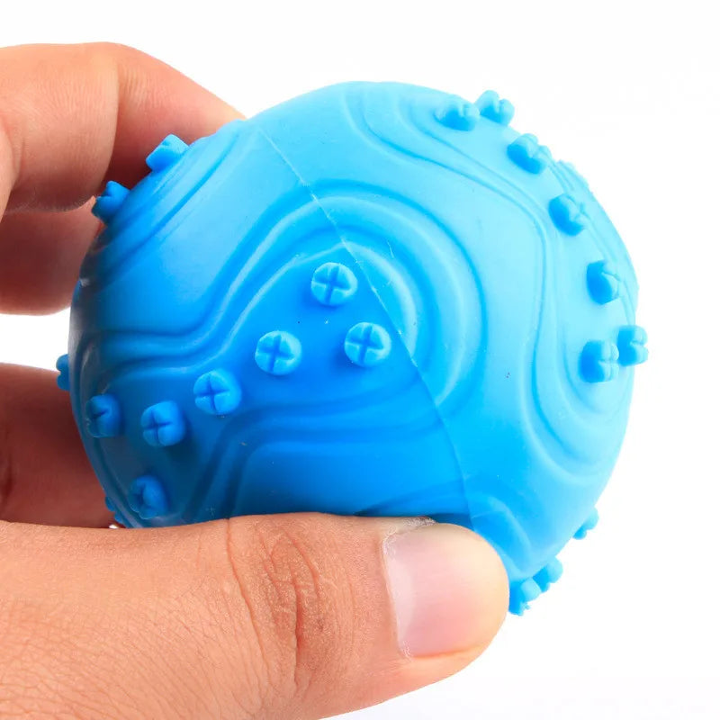 "Cute Rubber Dog Chew Toy - Bite Resistant Non-Toxic Interactive Toy for Small Dogs and Puppies"