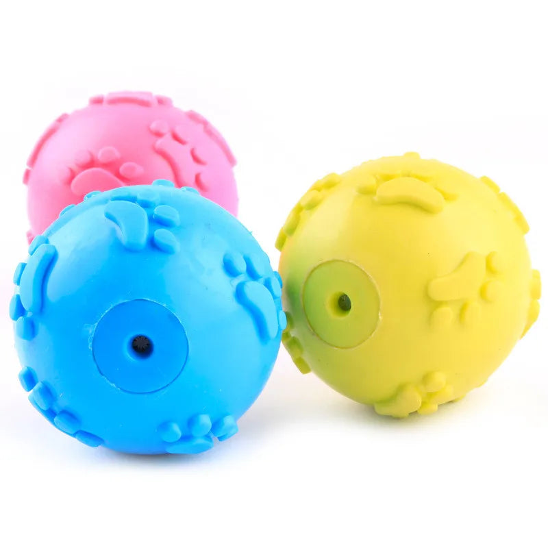 "Cute Rubber Dog Chew Toy - Bite Resistant Non-Toxic Interactive Toy for Small Dogs and Puppies"