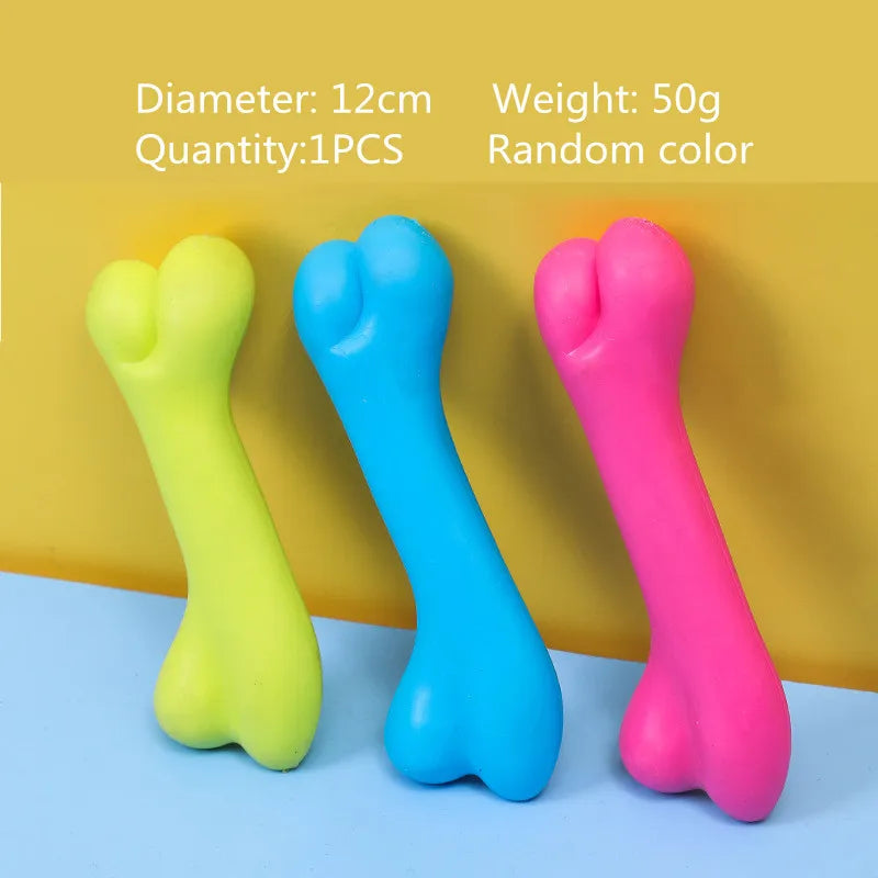 "Cute Rubber Dog Chew Toy - Bite Resistant Non-Toxic Interactive Toy for Small Dogs and Puppies"