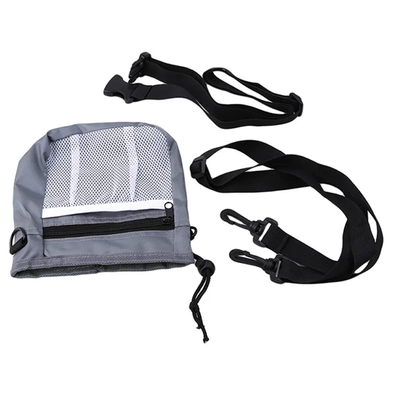 "Pet Training Treat Pouch - Multifunctional Crossbody Waist Bag for Dog Walking and Training"