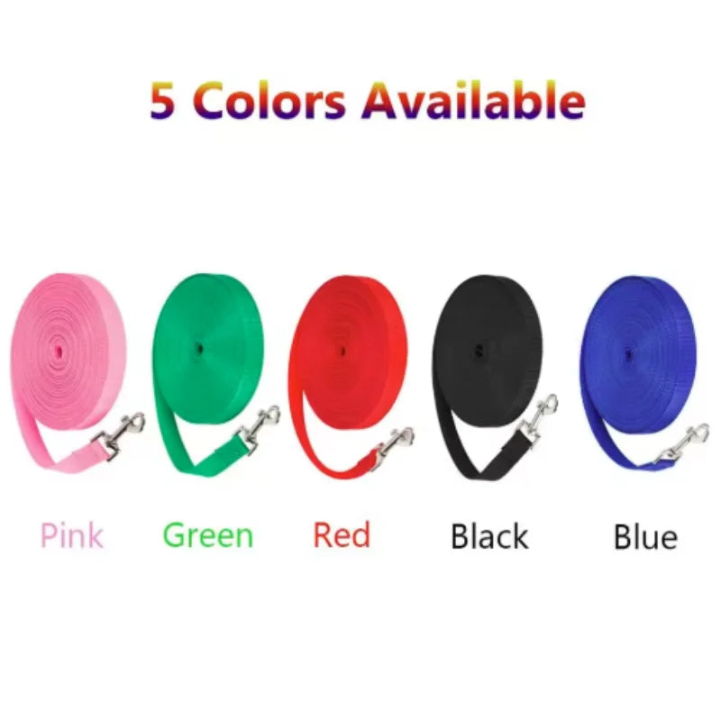 Solid Dog Leash For Large Dogs Pet Puppy Walking Training Lead Rope Big Dog Nylon Rope Long Leashes