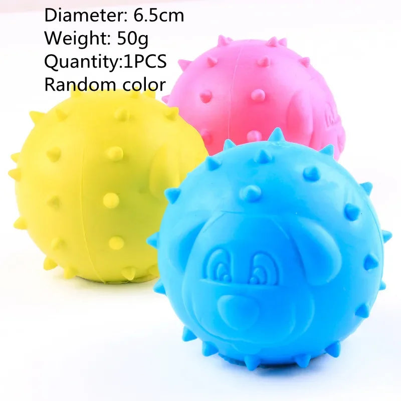 "Cute Rubber Dog Chew Toy - Bite Resistant Non-Toxic Interactive Toy for Small Dogs and Puppies"