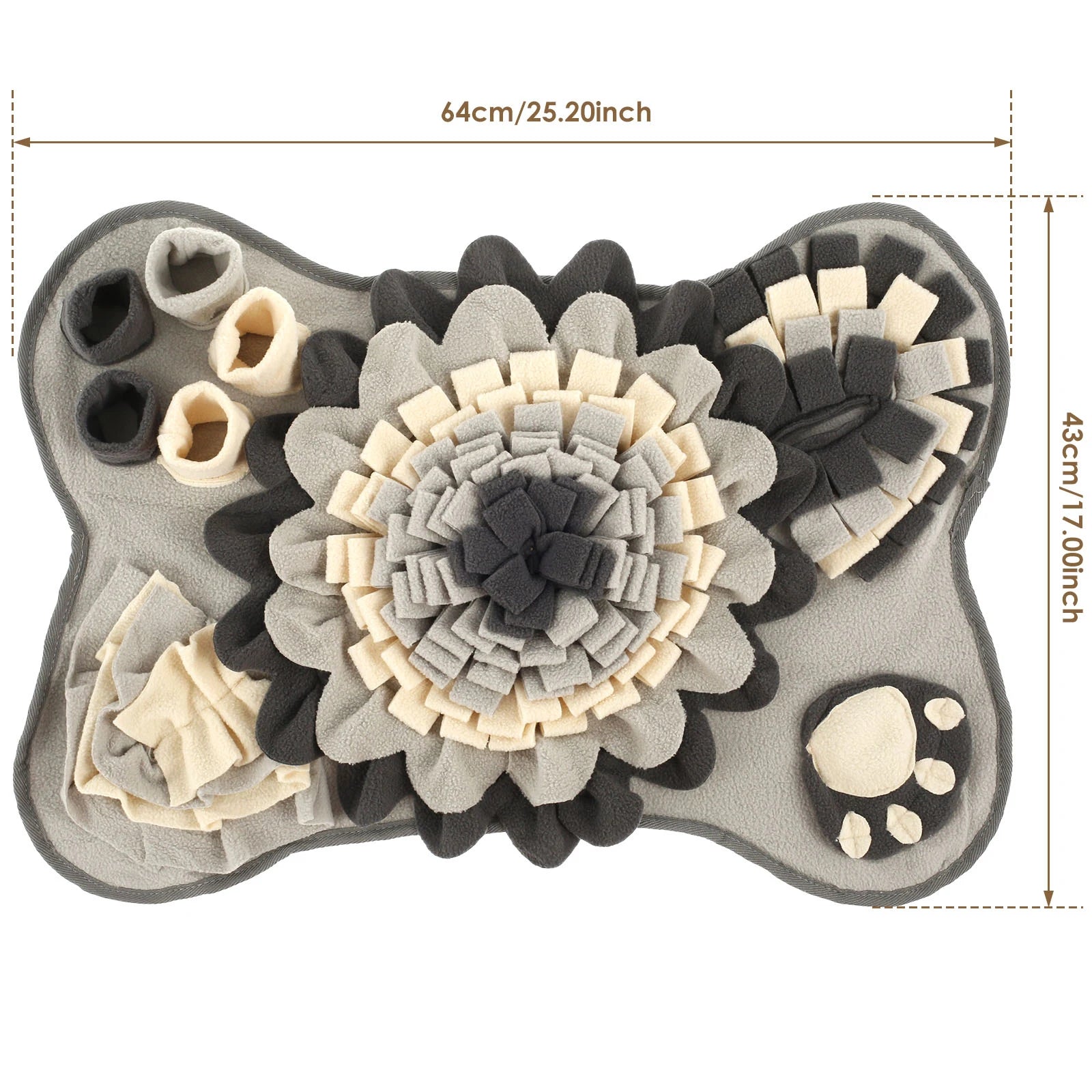 "Dog Snuffle Mat - Interactive Feeding Toy for Natural Foraging and Stress Relief Training"