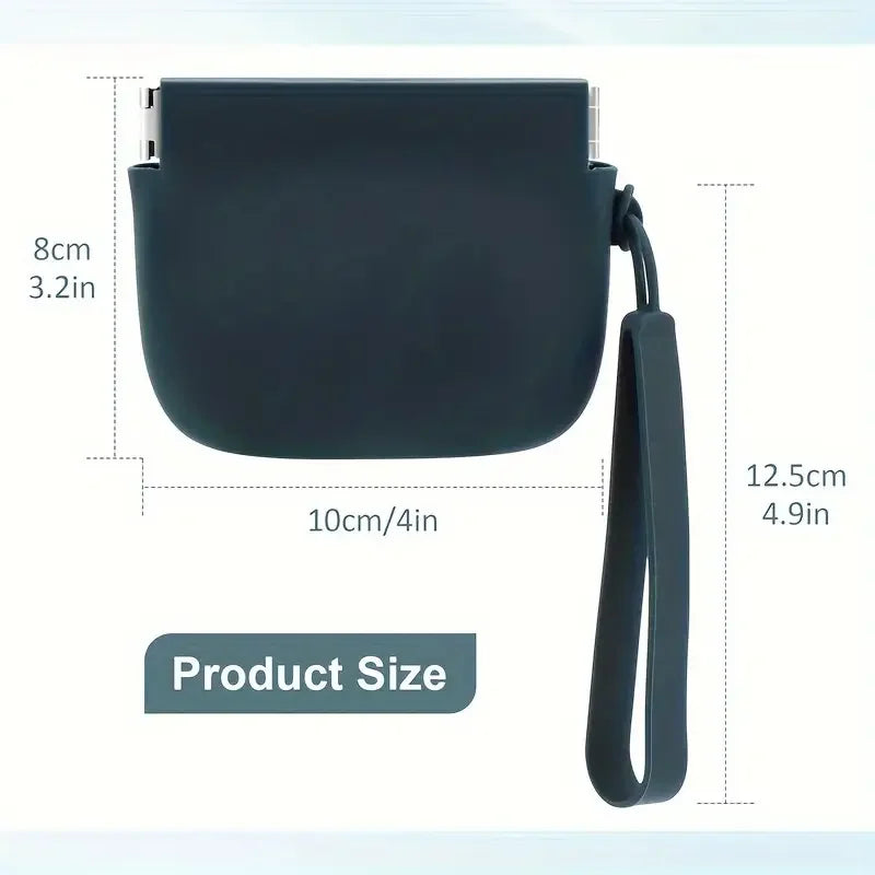 "Portable Silicone Dog Treat Bag - Training Pouch for Snacks and Rewards During Walks"