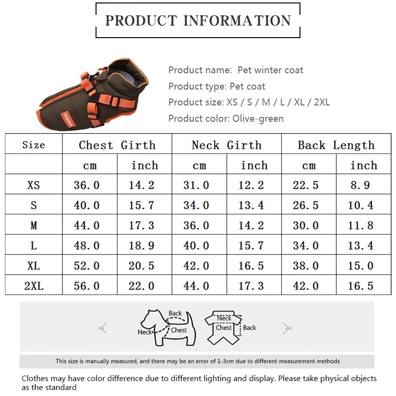 Waterproof Padded Down Puppy Coat