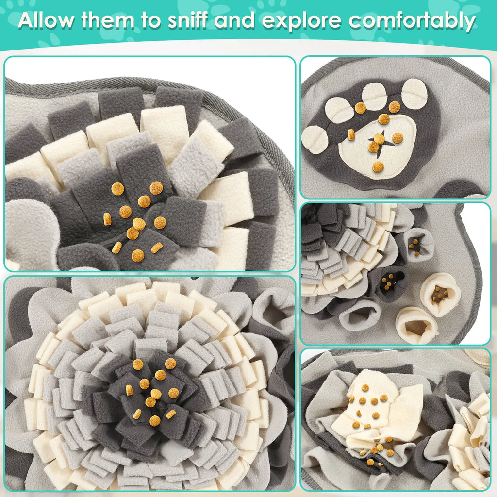 "Dog Snuffle Mat - Interactive Feeding Toy for Natural Foraging and Stress Relief Training"