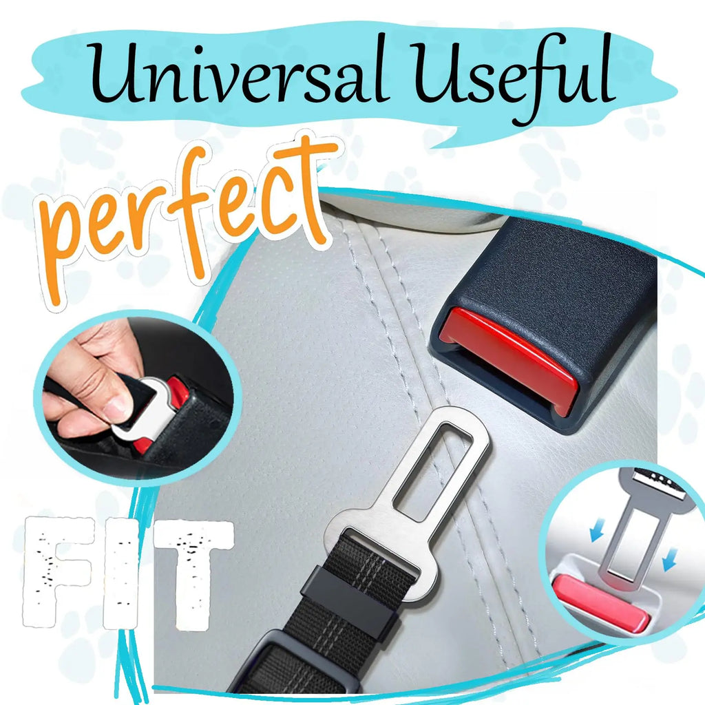 "Dog Seat Belt for Car - Dual-Use Adjustable Bungee Leash for Vehicle Safety and Headrest Attachment"
