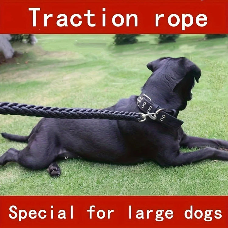 1.3m braided nylon dog leash used for walking and training