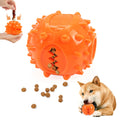 "Interactive Dog Treat Dispensing Ball - Bite-Resistant Self-Play Toy for Boredom Relief and Teeth Cleaning"