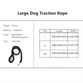 1.3m braided nylon dog leash handle and grip detail