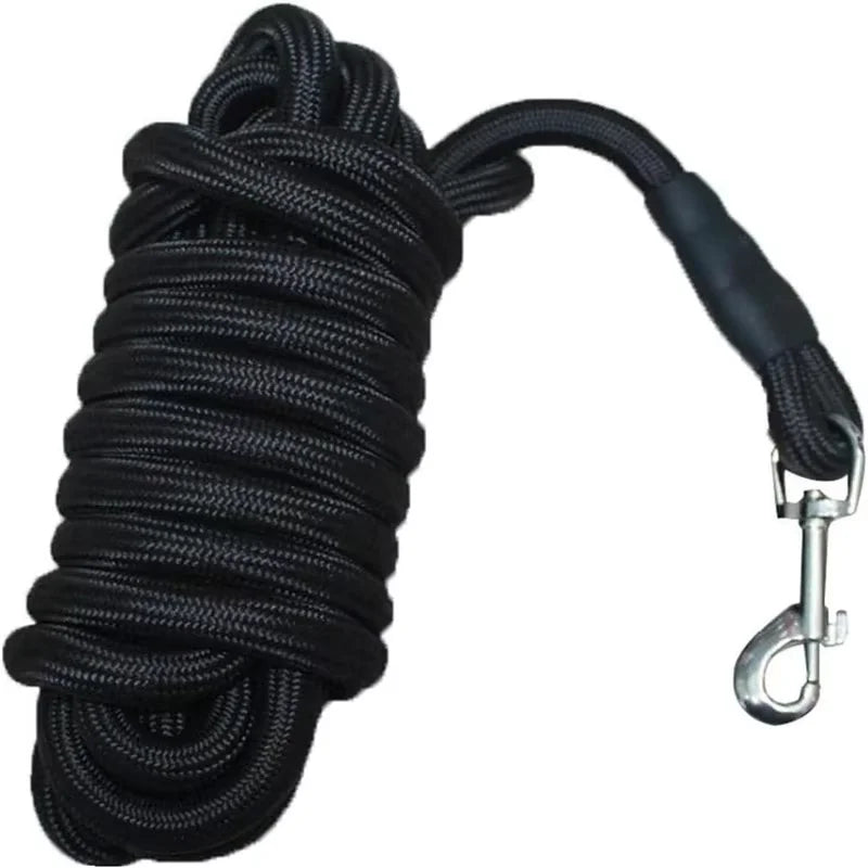5m 10m 15m Long Dog Leash Nylon Long Tracking Round Rope Outdoor Walking Training Pet Lead Leashes for Small Medium Large Dogs