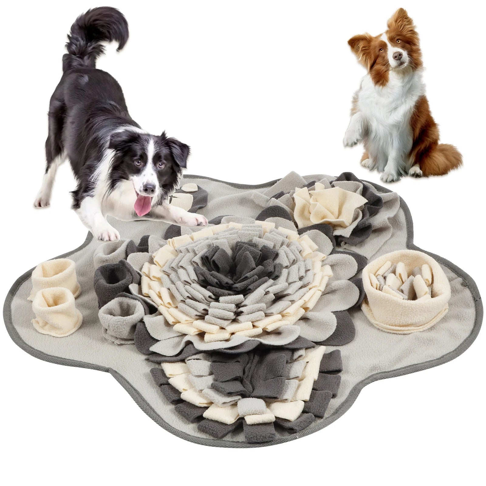 "Dog Snuffle Mat - Interactive Feeding Toy for Natural Foraging and Stress Relief Training"