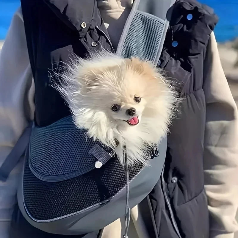 "Portable Pet Carrier Bag - Crossbody Shoulder Bag for Cats and Small Dogs on the Go"
