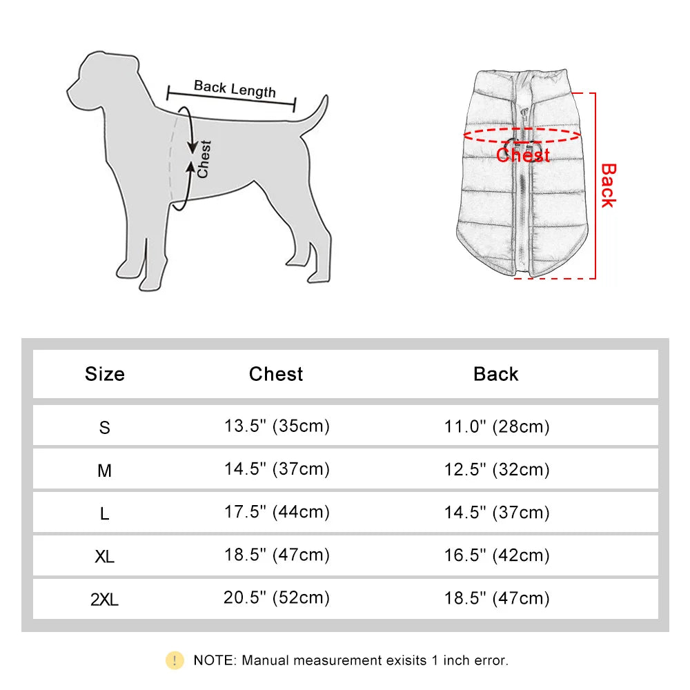 Winter Dog Jacket Vest
