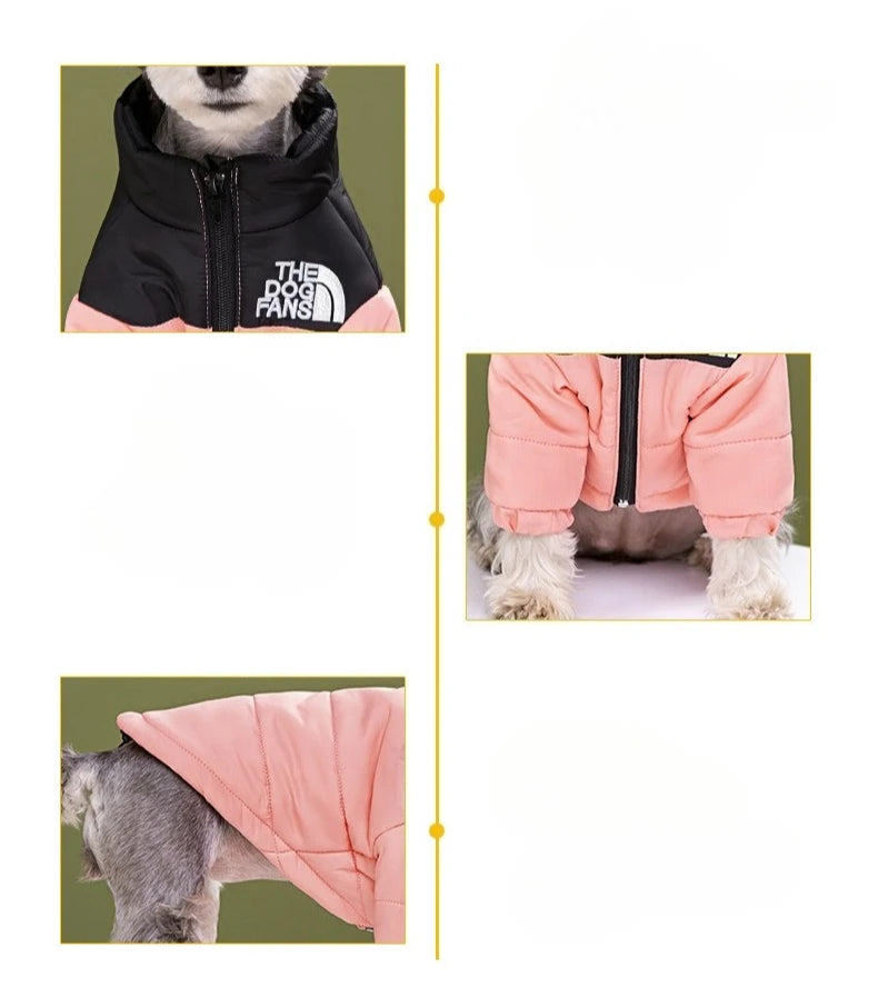 High Collar Waterproof Dog Winter Coa