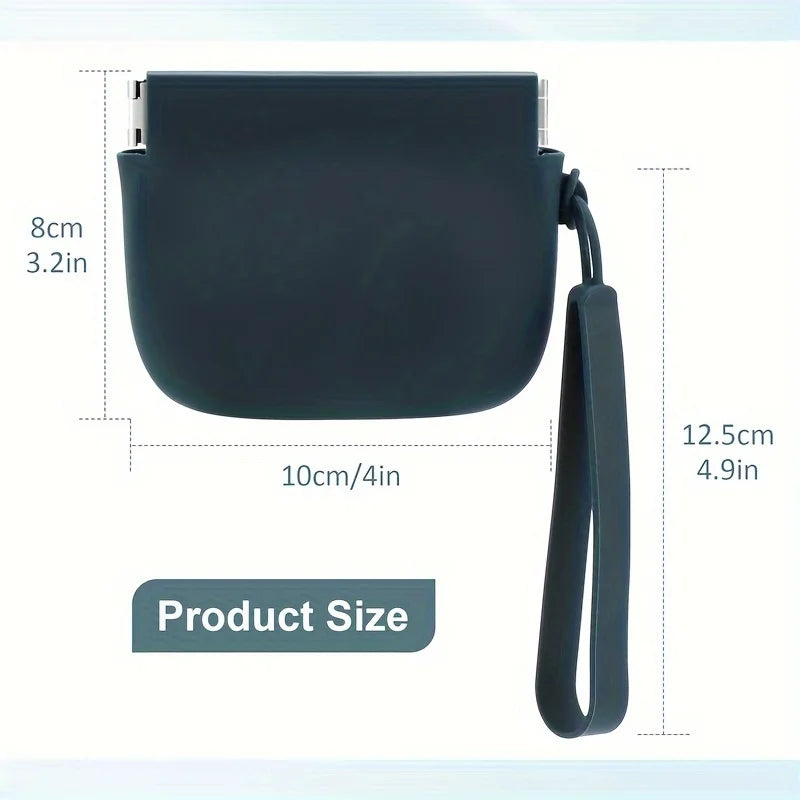 "Portable Silicone Dog Treat Bag - Training Pouch for Snacks and Rewards During Walks"