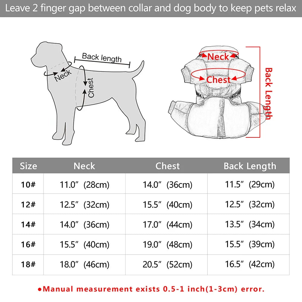 Winter Dog Clothes with Built-in Harness