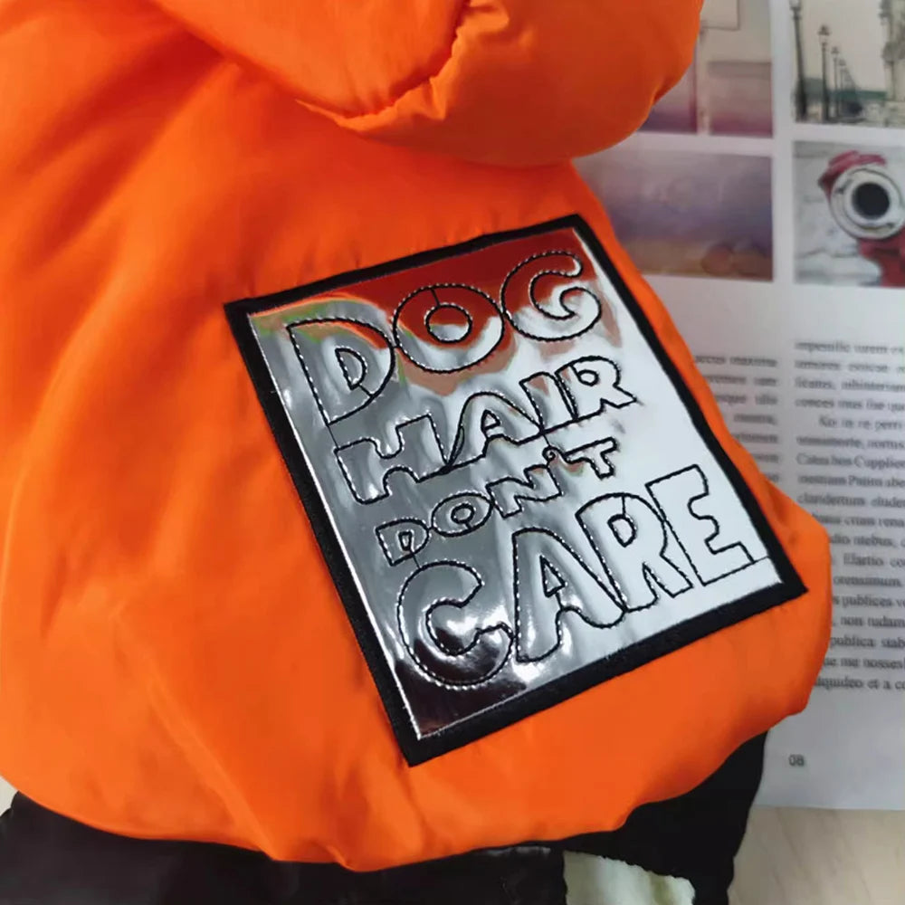 Winter Snow Coat with Silver Sticker Design