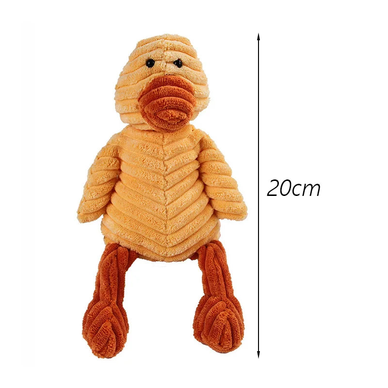 "Corduroy Squeaky Dog Chew Toy - Bite Resistant Puppy Toy for Small to Medium Dogs"