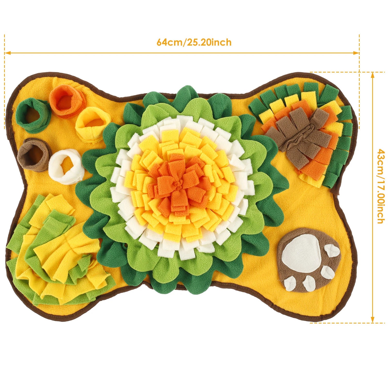 "Dog Snuffle Mat - Interactive Feeding Toy for Natural Foraging and Stress Relief Training"