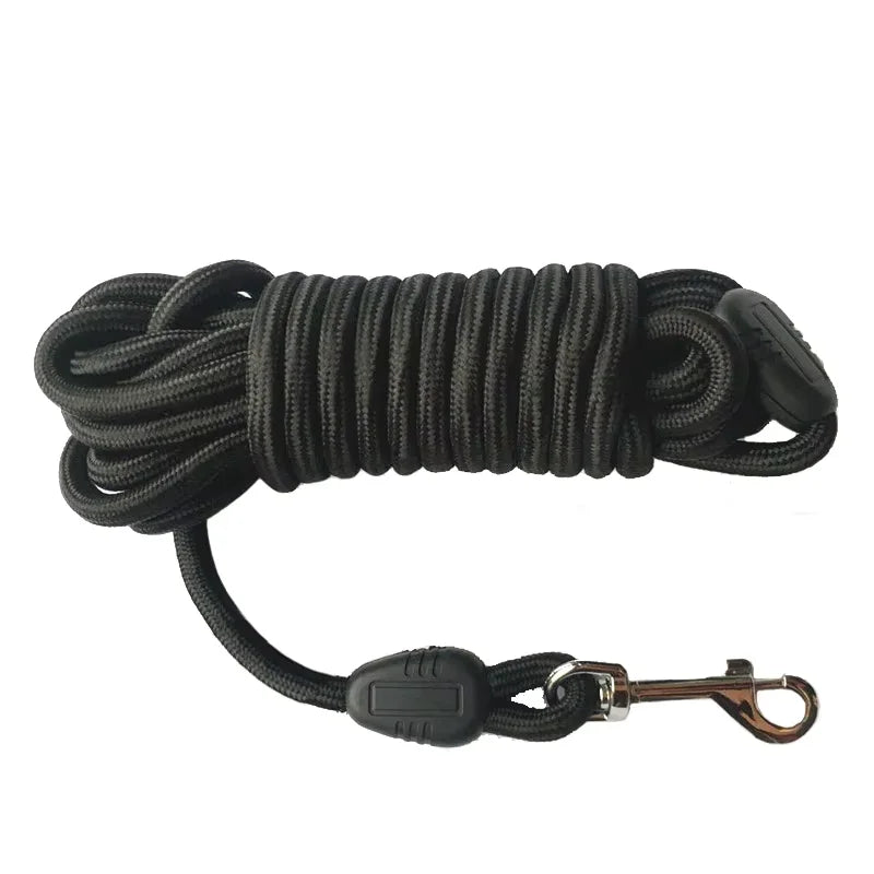 5m 10m 15m Long Dog Leash Nylon Long Tracking Round Rope Outdoor Walking Training Pet Lead Leashes for Small Medium Large Dogs