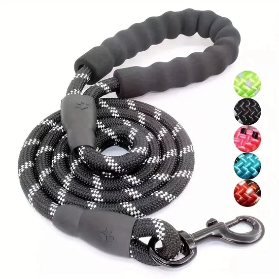 Reflective Heavy-Duty Dog Leash with Padded Handle