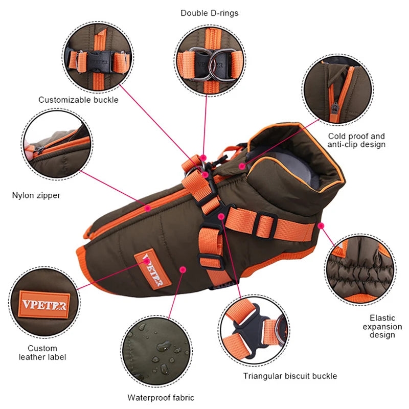 Waterproof Padded Down Puppy Coat