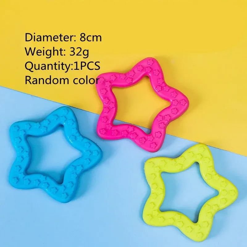 "Cute Rubber Dog Chew Toy - Bite Resistant Non-Toxic Interactive Toy for Small Dogs and Puppies"