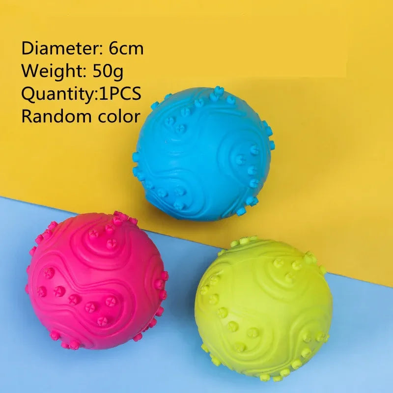 "Cute Rubber Dog Chew Toy - Bite Resistant Non-Toxic Interactive Toy for Small Dogs and Puppies"