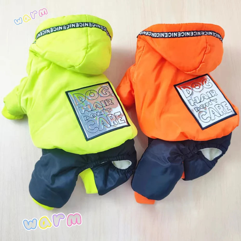 Winter Snow Coat with Silver Sticker Design