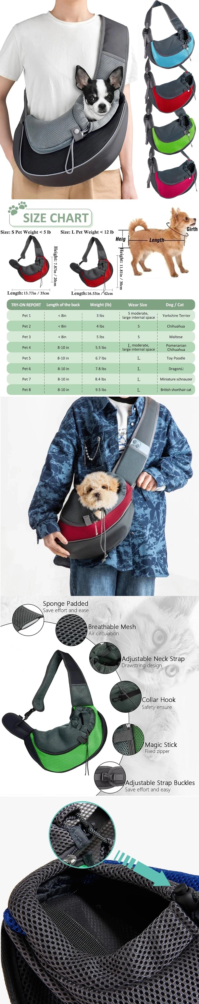 "Portable Pet Carrier Bag - Crossbody Shoulder Bag for Cats and Small Dogs on the Go"