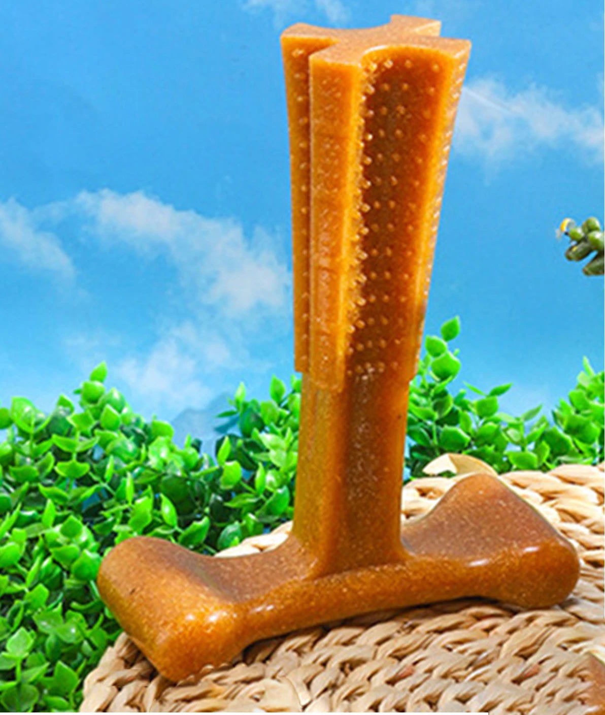 "Durable Dog Chew Toy for Oral Care - Teeth Cleaning Toy for Puppies and Mild Chewers"